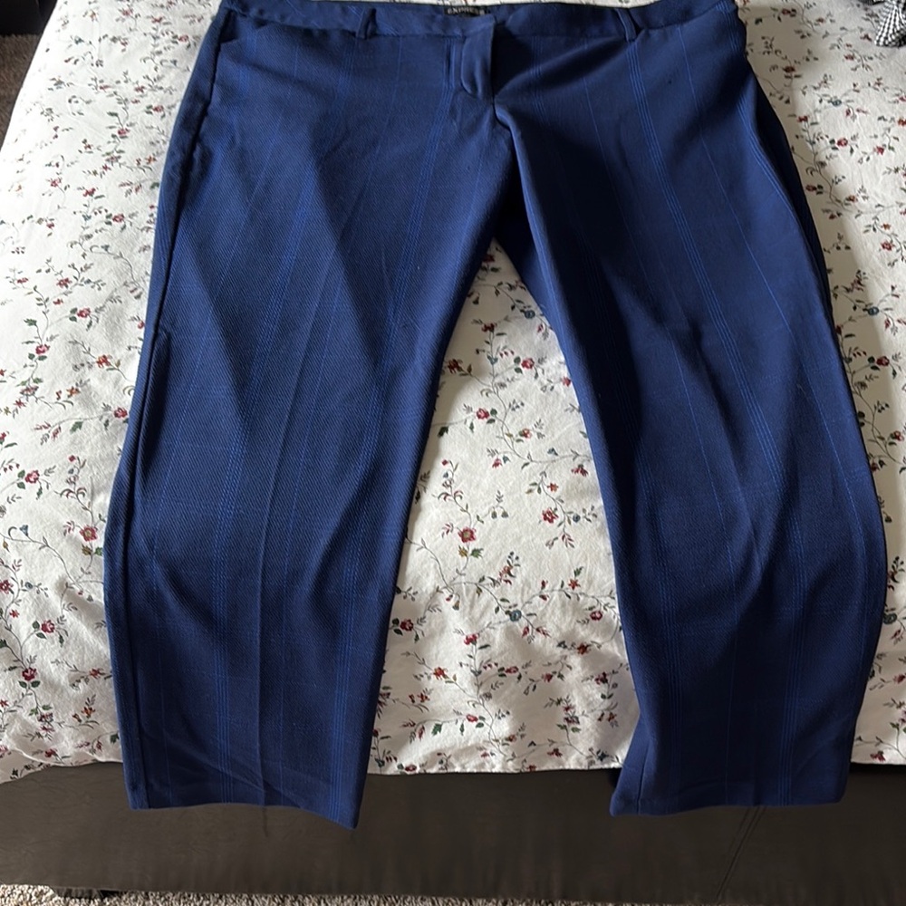 Express Navy Blue Editor Pants